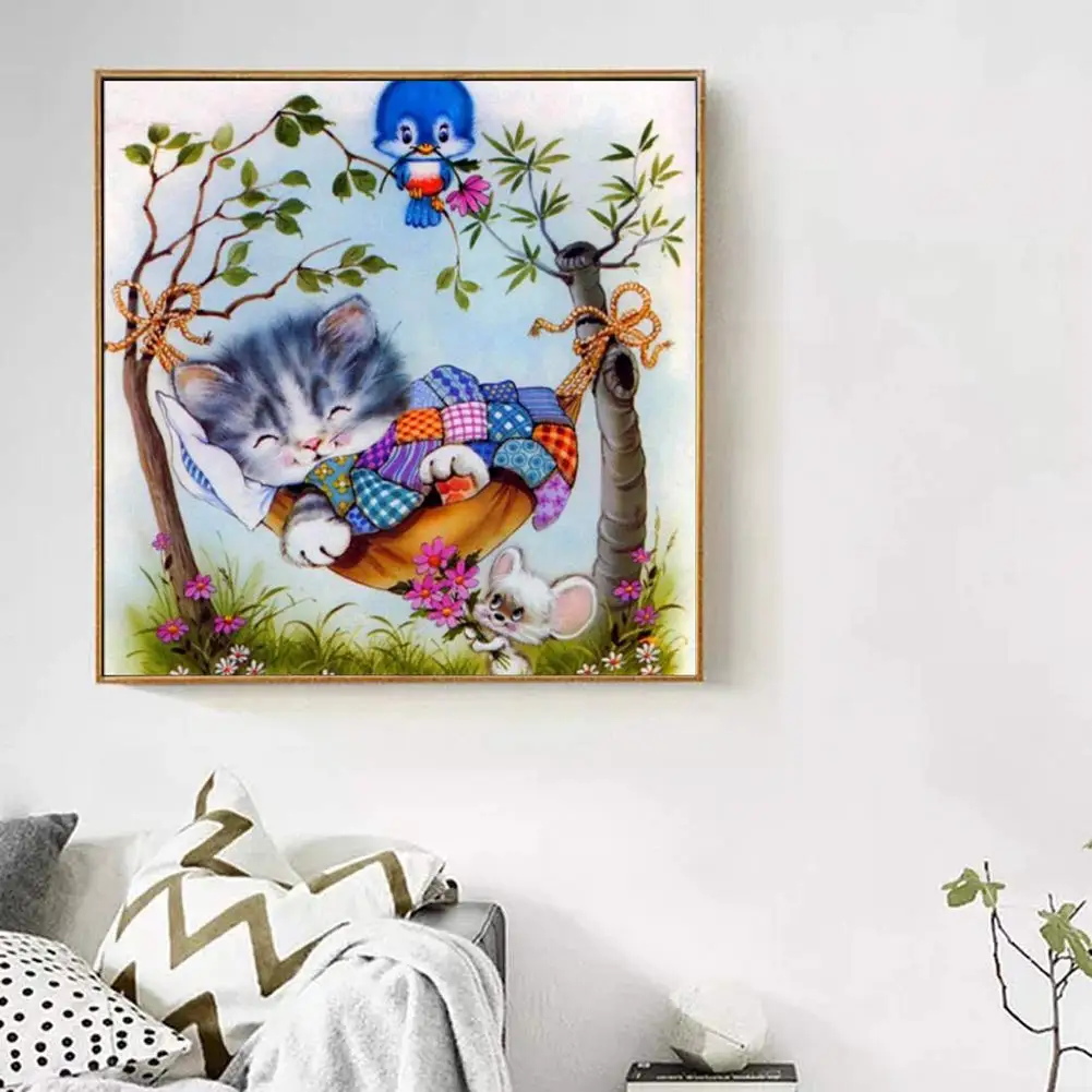 5D Diamond Painting Full Drill Kits For Adults Pasted Embroidery Cross Stitch Arts Craft for Home Wall Decor Cat Swinging
5D Diamond Painting Full Drill Kits For Adults Pasted Embroidery Cross Stitch Arts Craft for Home Wall Decor Cat Swinging
