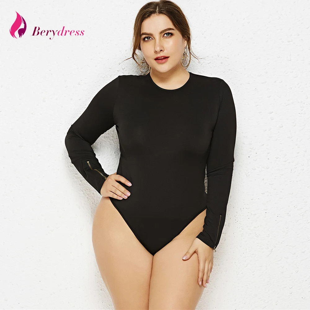 Berydress Women Sexy Bodysuit Long Sleeve Spring Clothing Wear Slim Skinny Short Black Plus Size Bodycon Bandage Jumpsuit 2019
Berydress Women Sexy Bodysuit Long Sleeve Spring Clothing Wear Slim Skinny Short Black Plus Size Bodycon Bandage Jumpsuit 2019