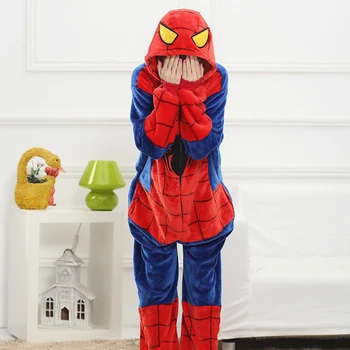 Adults Animal Pajamas Sets Cartoon Sleepwear Cosplay Zipper Women Men Winter Unisex Flannel Spiderman Pajamas
Adults Animal Pajamas Sets Cartoon Sleepwear Cosplay Zipper Women Men Winter Unisex Flannel Spiderman Pajamas