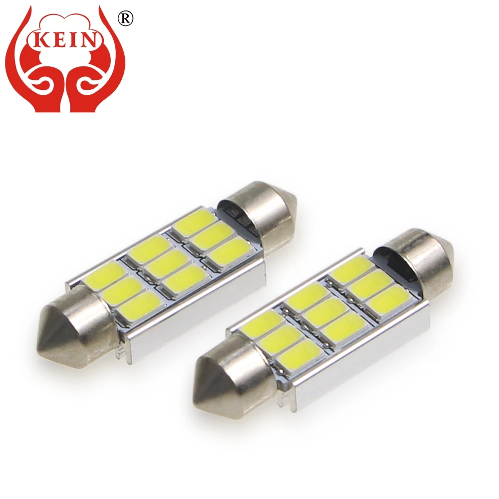 KEIN 6PCS festoon led Bulbs C5W C3W C10W 5630 31mm 36MM 39MM 41MM 12V LED auto license plate dome panel lights lamp car styling
KEIN 6PCS festoon led Bulbs C5W C3W C10W 5630 31mm 36MM 39MM 41MM 12V LED auto license plate dome panel lights lamp car styling