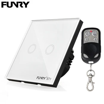 EU Standard ST1 2Gang 170-240V 433MHz Wall Switch Touch Switch Smart Remote Control Luxury Crystal Glass Surface Waterproof
EU Standard ST1 2Gang 170-240V 433MHz Wall Switch Touch Switch Smart Remote Control Luxury Crystal Glass Surface Waterproof