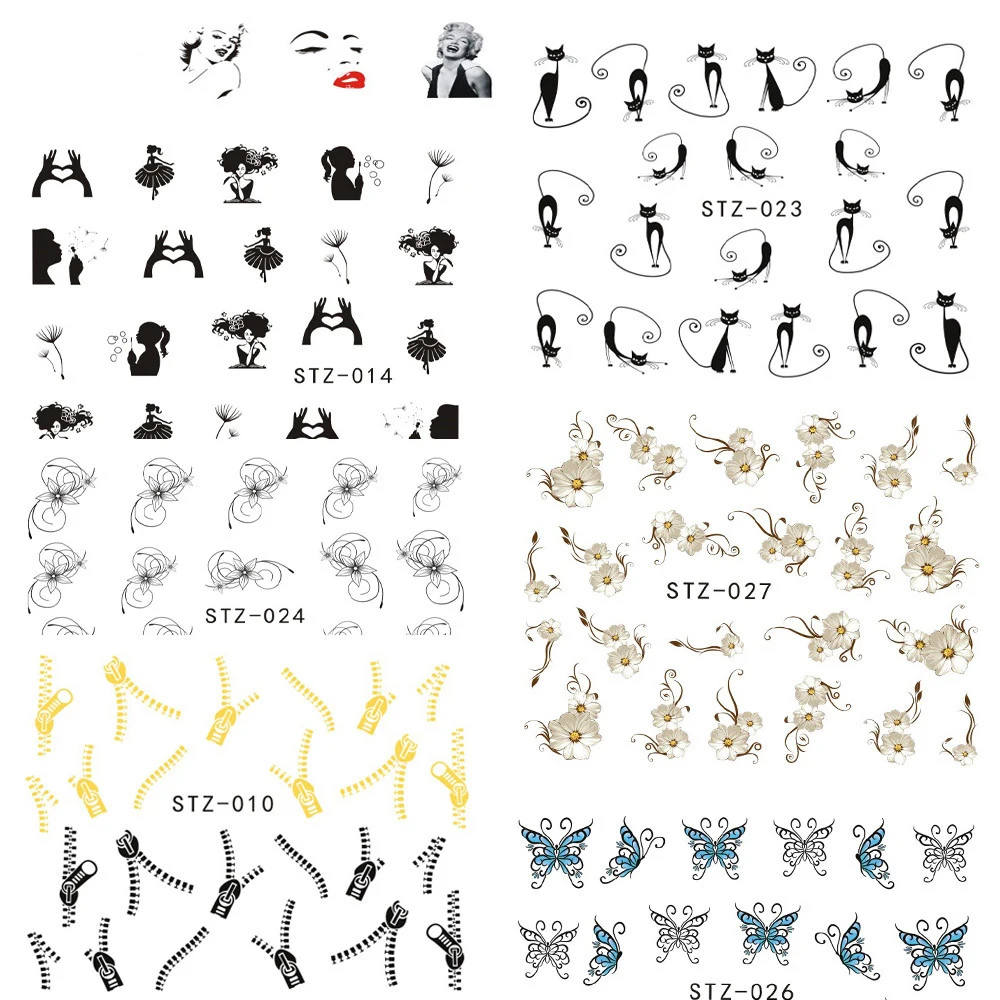 1 sheet Fashion Style Watermark Nail Decals Nail Art Water Transfer Stickers Polish Manicure Wraps Decor Nail Tools LASTZ001-031
1 sheet Fashion Style Watermark Nail Decals Nail Art Water Transfer Stickers Polish Manicure Wraps Decor Nail Tools LASTZ001-031