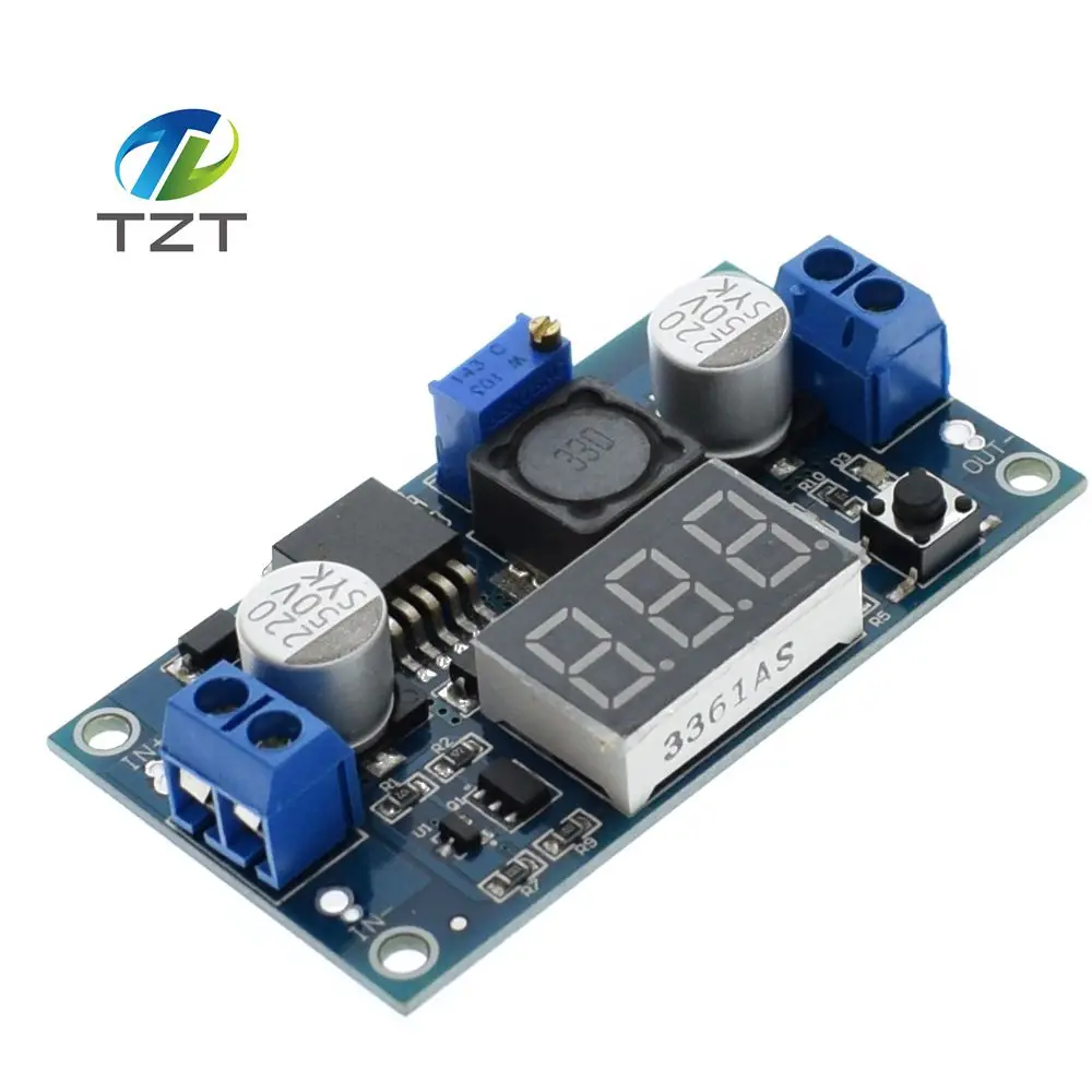 1pcs LM2596 LM2596S power module + LED Voltmeter DC-DC adjustable step-down power supply module with digital display
1pcs LM2596 LM2596S power module + LED Voltmeter DC-DC adjustable step-down power supply module with digital display