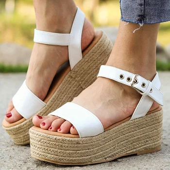 Women Sandals Peep Toe High Wedges Heels Height Increasing Platform buckle strap Ladies Pumps wedding shoes zapatos mujer 1988W
Women Sandals Peep Toe High Wedges Heels Height Increasing Platform buckle strap Ladies Pumps wedding shoes zapatos mujer 1988W