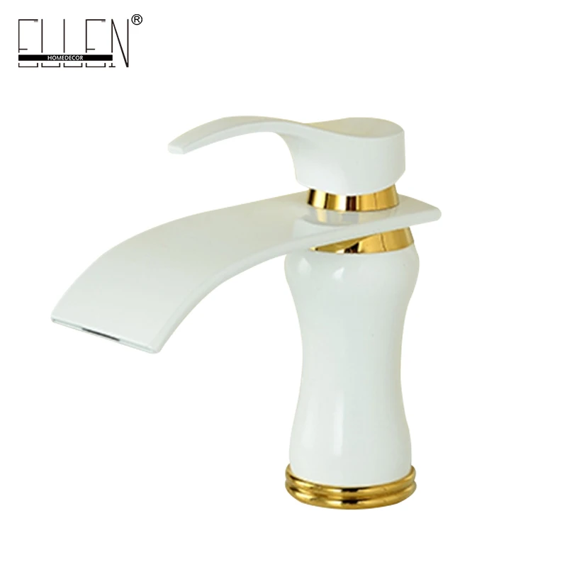 Free shipping white painted copper washbasin faucet single lever single hole cold and hot water tap waterfall mixer ELA907W
Free shipping white painted copper washbasin faucet single lever single hole cold and hot water tap waterfall mixer ELA907W