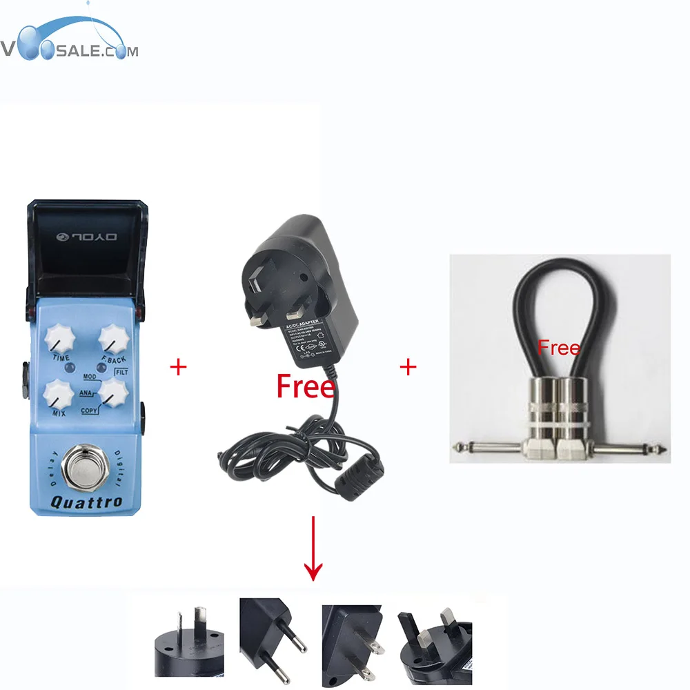 JF-318 Quattro Effects Guitar Pedal JF318 Effect Pedal JOYO Guitar Accessories Mini Guitar Pedal With Guitar Cable Connector
JF-318 Quattro Effects Guitar Pedal JF318 Effect Pedal JOYO Guitar Accessories Mini Guitar Pedal With Guitar Cable Connector