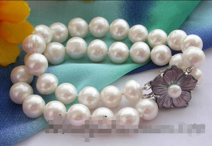 z3189 2row 8" 12mm round white freshwater pearl bracelet @^Noble style Natural Fine jewe FREE SHIPPING
z3189 2row 8" 12mm round white freshwater pearl bracelet @^Noble style Natural Fine jewe FREE SHIPPING