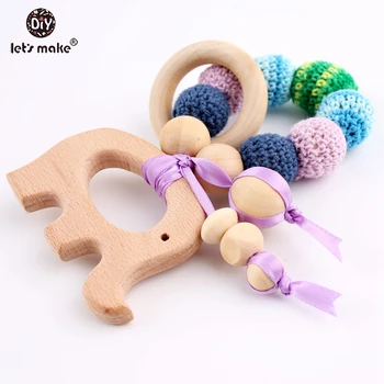 Let's Make 1PC Beech Elephent Crochet Beads Bracelets Sensory Baby Play Gym Teething Nursing Gift Baby Toys Trolley Baby Rattles 
Let's Make 1PC Beech Elephent Crochet Beads Bracelets Sensory Baby Play Gym Teething Nursing Gift Baby Toys Trolley Baby Rattles