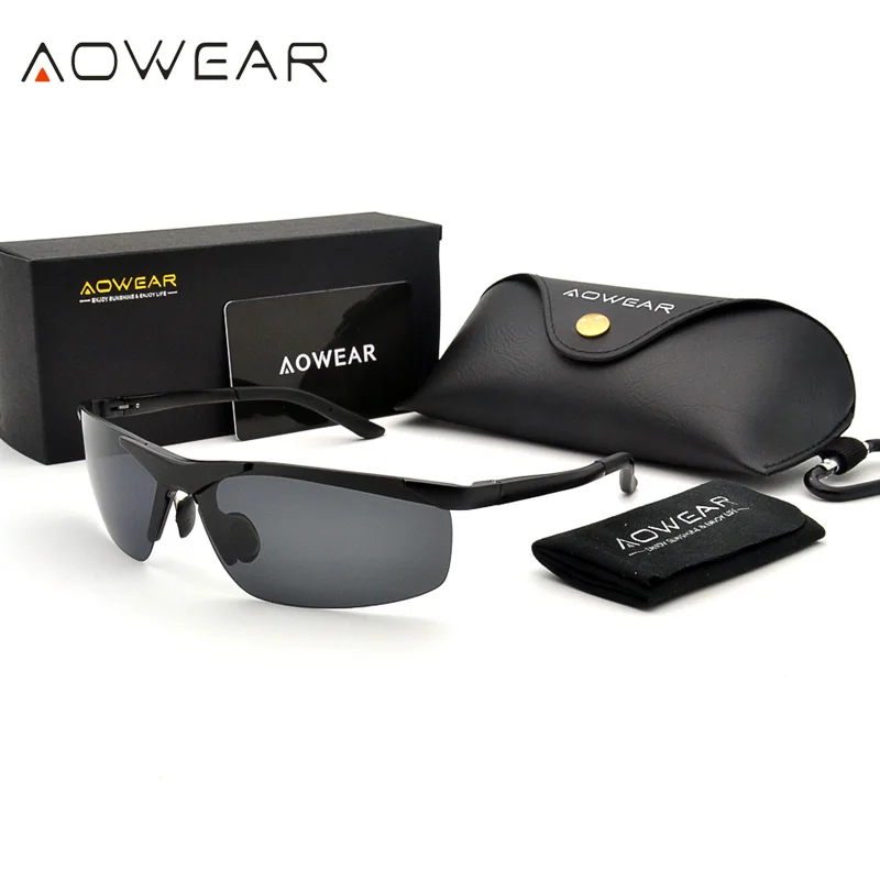 AOWEAR Men HD Polarized Sunglasses Mens Goggles Anti-glare Sun Glasses Aluminum Frame Sports Outdoor Driving Fishing Eyeglass
AOWEAR Men HD Polarized Sunglasses Mens Goggles Anti-glare Sun Glasses Aluminum Frame Sports Outdoor Driving Fishing Eyeglass