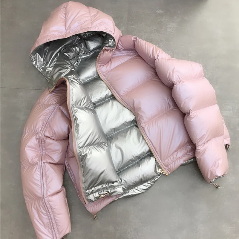 Winter Coat Women 2019 White Duck Down Jacket Women Winter Coat Double Sided Loose Down Coat Female Thick Warm Down Parkas
Winter Coat Women 2019 White Duck Down Jacket Women Winter Coat Double Sided Loose Down Coat Female Thick Warm Down Parkas