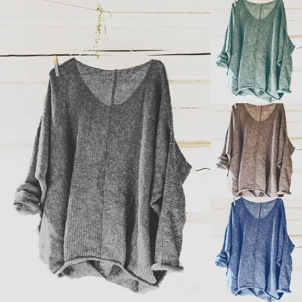 Hot Women Fashion Spring Autumn Loose Casual Clothing Top Long Sleeve V-neck Pullover Knitting Female Sweaters Casual Fit Tops
Hot Women Fashion Spring Autumn Loose Casual Clothing Top Long Sleeve V-neck Pullover Knitting Female Sweaters Casual Fit Tops