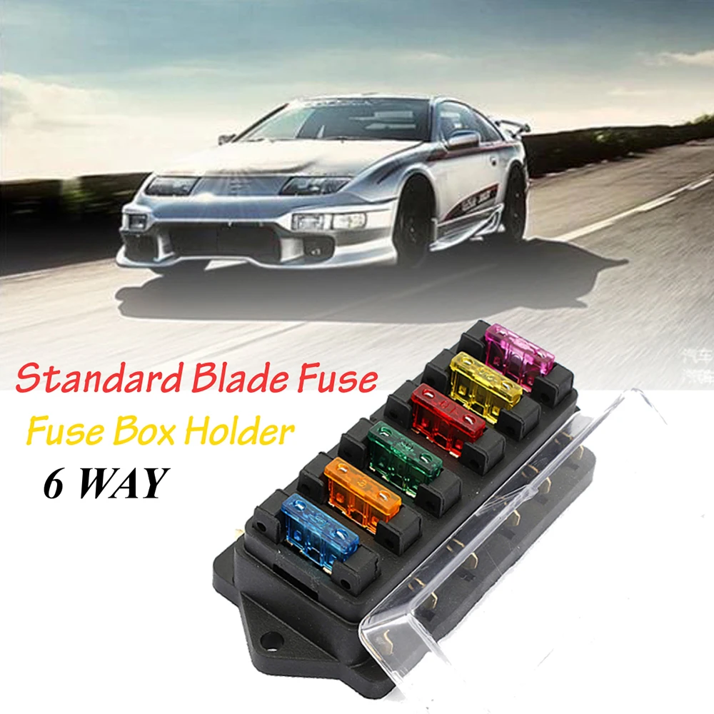 Car 6 Way Multi-speed Fuse Box Standard ATO Automotive Blade Standard Fuse Box Block Holder Circuit Standard Ato Car Insert Box
Car 6 Way Multi-speed Fuse Box Standard ATO Automotive Blade Standard Fuse Box Block Holder Circuit Standard Ato Car Insert Box