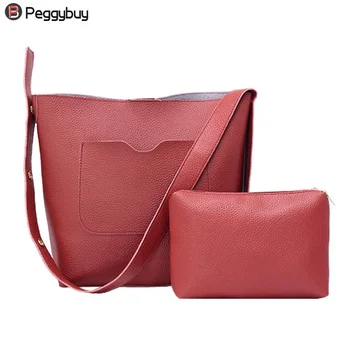 2 Pcs Handbags Female Tote Bag Women Solid Shoulder Bags Front Pocket Messenger Bag PU Leather Handbag Composite Bag
2 Pcs Handbags Female Tote Bag Women Solid Shoulder Bags Front Pocket Messenger Bag PU Leather Handbag Composite Bag