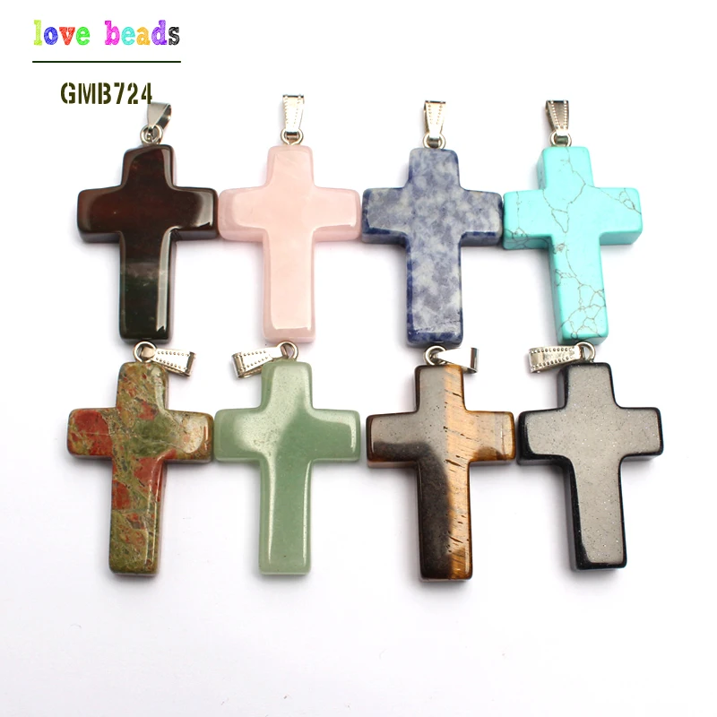Natural Stone Pendants 40*28mm Cross Pendant Turquoises Yellow Tger Eye Opal Rose Quartzs Aventurine Healing Spiritual Beads
Natural Stone Pendants 40*28mm Cross Pendant Turquoises Yellow Tger Eye Opal Rose Quartzs Aventurine Healing Spiritual Beads