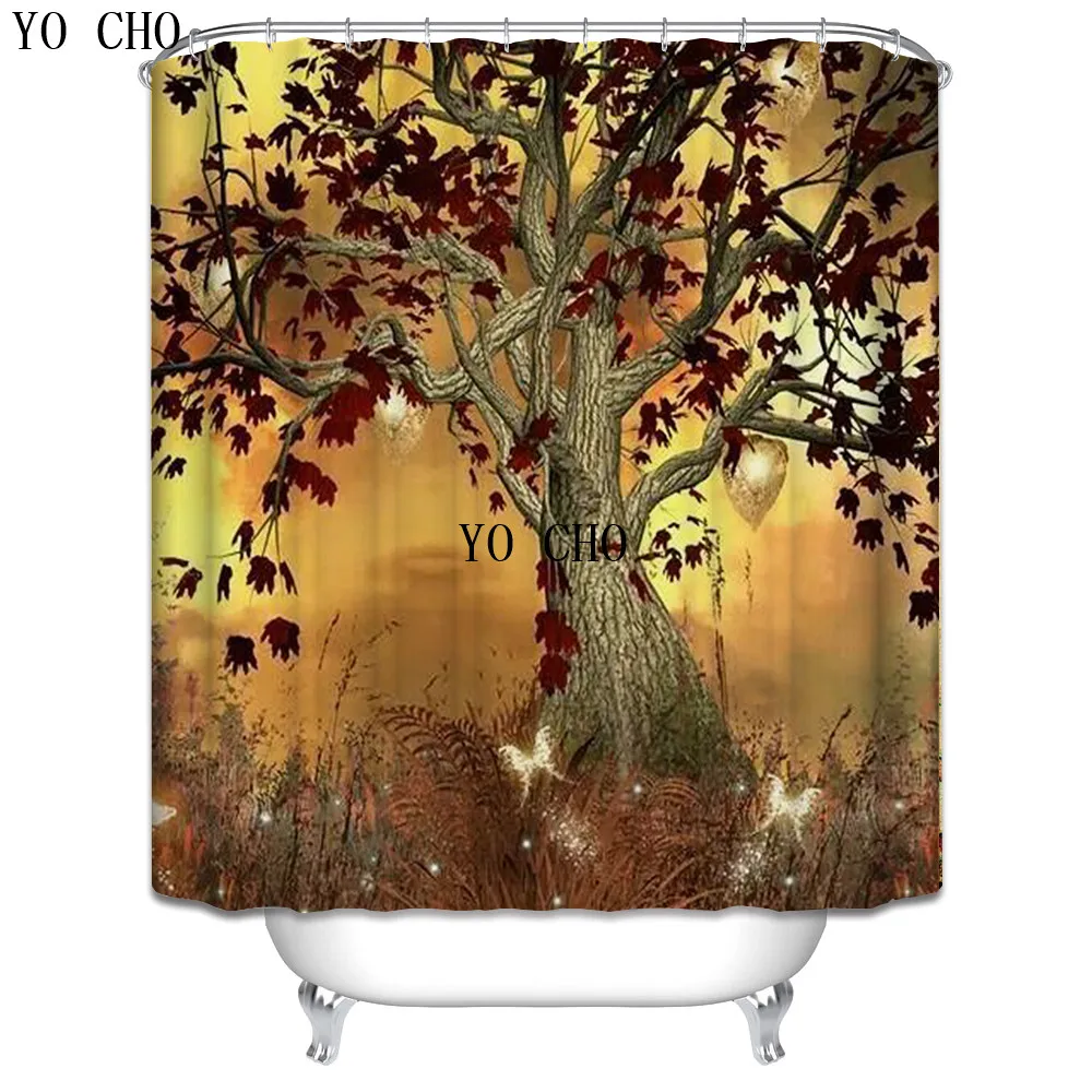 YO CHO New Colorful Eco-friendly 3D Tree Of Life Shower Curtain Forest Polyester High Quality Mildewproof Bathroom Home Decor
YO CHO New Colorful Eco-friendly 3D Tree Of Life Shower Curtain Forest Polyester High Quality Mildewproof Bathroom Home Decor