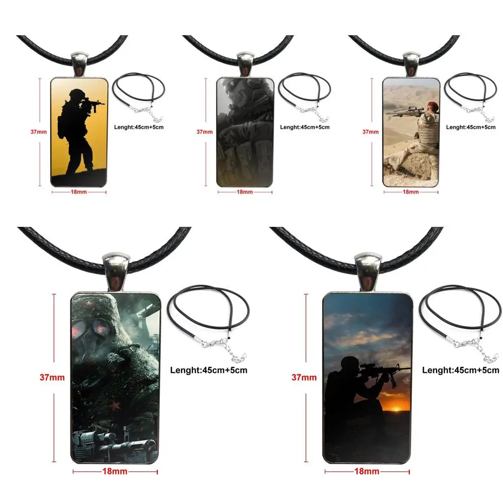 For Women Party Gift Glass Cabochon Jewelry Steel Color With Long Pendant Choker Rectangle Necklace Army Soldier Printed
For Women Party Gift Glass Cabochon Jewelry Steel Color With Long Pendant Choker Rectangle Necklace Army Soldier Printed