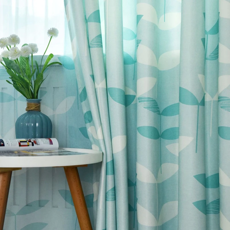 Modern Nordic Home Decor Curtains For Living Room Bedroom Balcony Half Shade Blue Leaf Curtain String Curtain cortina wp165#3
Modern Nordic Home Decor Curtains For Living Room Bedroom Balcony Half Shade Blue Leaf Curtain String Curtain cortina wp165#3