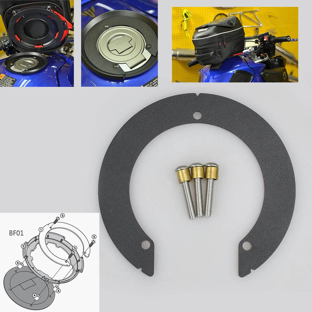 Easy Lock Tankring / Tank adapter BF01 Tank Bag For SUZUKI V-STROM 250 17-18 GSR 600 06-11 GSX 1250 F 10-16 etc GIF
Easy Lock Tankring / Tank adapter BF01 Tank Bag For SUZUKI V-STROM 250 17-18 GSR 600 06-11 GSX 1250 F 10-16 etc GIF