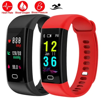 

Cool Color Swim Smart Watch Bracelet HR/BP/O2 Health Montre Connect Smartwatch Fit For IOS/Xiaomi/Sony/Huawei VS Mi Band 3/Q8