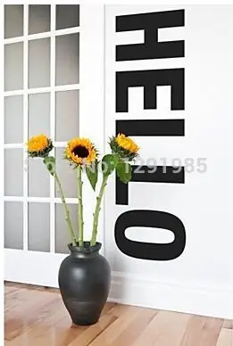 Hello Wall Quote Wall Art Decal Sticker Home Decor Removable DIY wall sticker wedding decoration
Hello Wall Quote Wall Art Decal Sticker Home Decor Removable DIY wall sticker wedding decoration