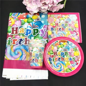 NEW Candy balloon 20napkins+20cups+20plate+1 tablecover for kids candy balloon birthday party decoration supplies 20people use
NEW Candy balloon 20napkins+20cups+20plate+1 tablecover for kids candy balloon birthday party decoration supplies 20people use