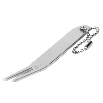 Golf Divot Tool Golf Fork with Hanging Line Divot Repairing Curved Fork Tool For Outdoor Golf Course And Golf Club Durable 80mm
Golf Divot Tool Golf Fork with Hanging Line Divot Repairing Curved Fork Tool For Outdoor Golf Course And Golf Club Durable 80mm