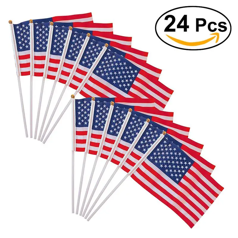 24/50pcs Small Mini American Hand Waving Flags 14x21cm US/USA National Flags Celebration Parade Flag Supply Drop Shipping
24/50pcs Small Mini American Hand Waving Flags 14x21cm US/USA National Flags Celebration Parade Flag Supply Drop Shipping