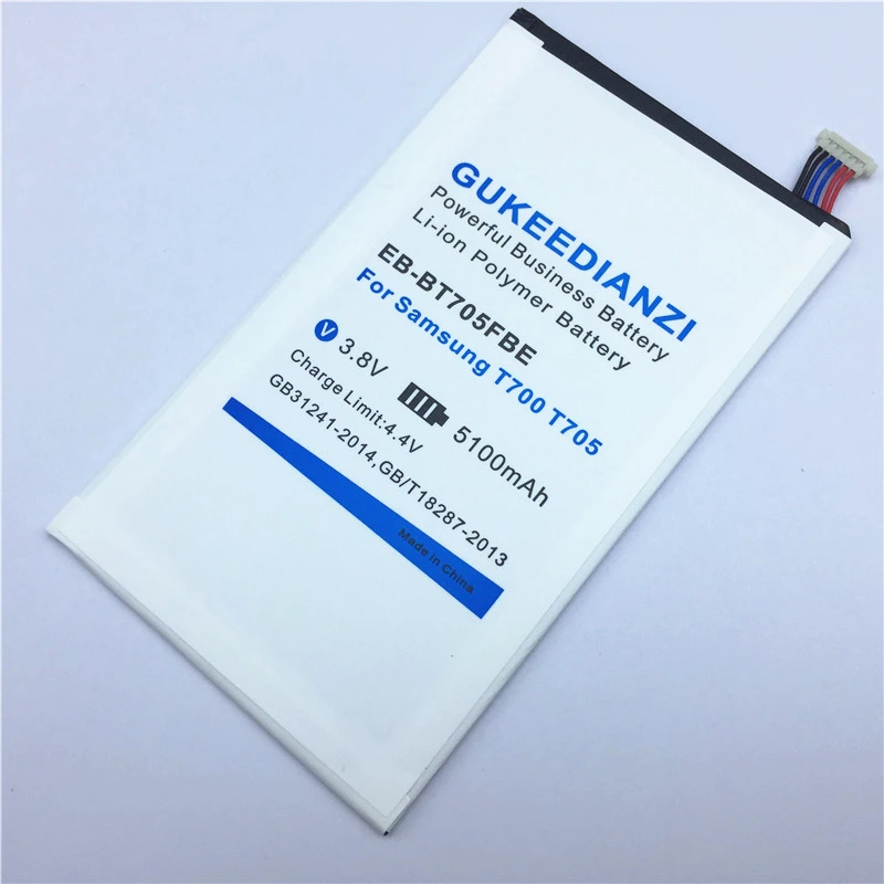 GUKEEDIANZI 5100mAh EB-BT705FBE EB BT705FBE Tablets Battery For Samsung GALAXY Tab S 8.4 SM T700 T705 Li-ion Batteries
GUKEEDIANZI 5100mAh EB-BT705FBE EB BT705FBE Tablets Battery For Samsung GALAXY Tab S 8.4 SM T700 T705 Li-ion Batteries