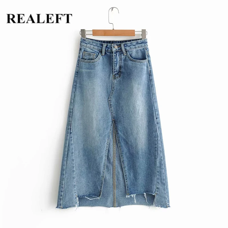 REALEFT 2019 New Arrival Spring Women Casual Street Denim Long Skirts High Waist Harajuku Tulle A-Line Mid-Calf Jeans Skirts
REALEFT 2019 New Arrival Spring Women Casual Street Denim Long Skirts High Waist Harajuku Tulle A-Line Mid-Calf Jeans Skirts