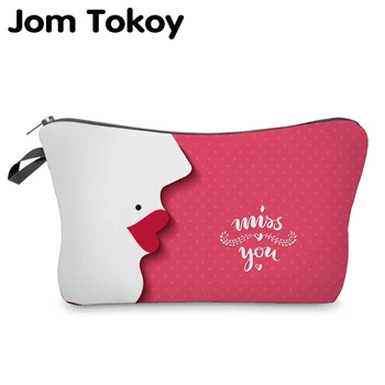 Jom Tokoy Cosmetic organizer bag make up Miss you Heat Transfer Printing Cosmetic Bag Fashion Women Brand makeup bag
Jom Tokoy Cosmetic organizer bag make up Miss you Heat Transfer Printing Cosmetic Bag Fashion Women Brand makeup bag