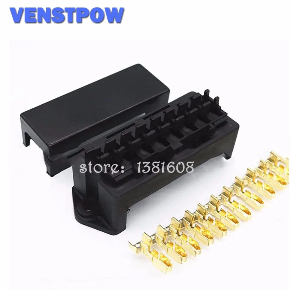 8 Way Black Car Seat Medium Relay Fuse Box Assembly with 16pcs Terminals Car Engine Compartment Insurance Holder Box Mounting
8 Way Black Car Seat Medium Relay Fuse Box Assembly with 16pcs Terminals Car Engine Compartment Insurance Holder Box Mounting