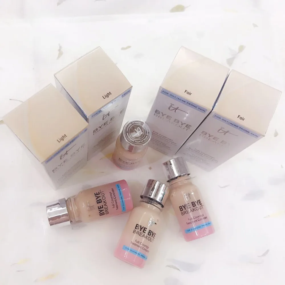 1pcs! New IT bye bye breakout full coverage treatment concealer liquid foundation 10.5ml help skin brighten
1pcs! New IT bye bye breakout full coverage treatment concealer liquid foundation 10.5ml help skin brighten