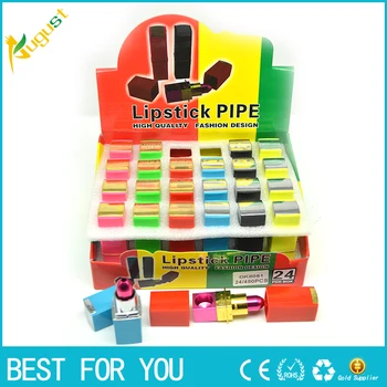 48pcs/lot Multi-color high quality Smoking Lipstick PIPE as Grinder accessary Metal Tobacco pipe Magic Novelty Gift for Men
48pcs/lot Multi-color high quality Smoking Lipstick PIPE as Grinder accessary Metal Tobacco pipe Magic Novelty Gift for Men
