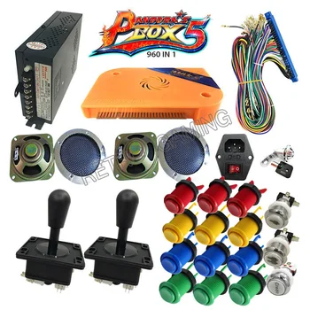 Happ stype DIY kit with Pandora box 5 Jamma 960 in 1 multi games board and happ buttons joystick for arcade game machine
Happ stype DIY kit with Pandora box 5 Jamma 960 in 1 multi games board and happ buttons joystick for arcade game machine