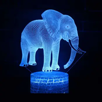 Elephant Series 3d Lamp Led Atmosphere Lantern Creative Gift Visual Colorful 3d Light Fixtures Novelty Led Night Light
Elephant Series 3d Lamp Led Atmosphere Lantern Creative Gift Visual Colorful 3d Light Fixtures Novelty Led Night Light