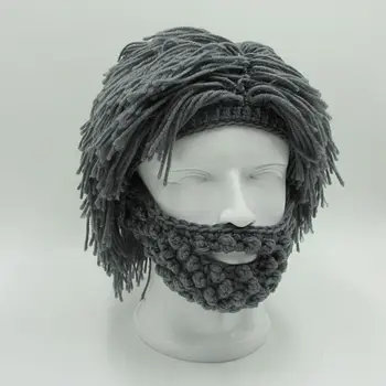 Wig Beard Hats Hobo Mad Scientist Caveman Handmade Knit Warm Winter Caps Men Women Halloween Gifts Funny Party Beanies
Wig Beard Hats Hobo Mad Scientist Caveman Handmade Knit Warm Winter Caps Men Women Halloween Gifts Funny Party Beanies