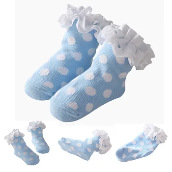 1Pair Girls Lace Socks Polka Dot Baby Socks Newborns Princess Holiday Birthday Gifts For Autumn Winter 0-2Y
1Pair Girls Lace Socks Polka Dot Baby Socks Newborns Princess Holiday Birthday Gifts For Autumn Winter 0-2Y