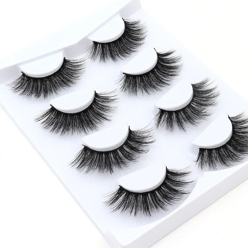 4 Pairs 3D Soft Mink Hair False Eyelashes Handmade Wispy Fluffy Long Lashes Natural Eye Makeup Tools Faux Eye Lashes
4 Pairs 3D Soft Mink Hair False Eyelashes Handmade Wispy Fluffy Long Lashes Natural Eye Makeup Tools Faux Eye Lashes