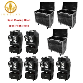 IMRELAX 6pcs New RGBW CREE 4in1 LED Moving Head Light With Flight Case Package Professional Stage Disco Lighting Effect 
IMRELAX 6pcs New RGBW CREE 4in1 LED Moving Head Light With Flight Case Package Professional Stage Disco Lighting Effect