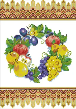 Fruits ring Tapestry Cross Stitch Kits Printed patterns canvas Functional Embroidery Needlework set Easy DIY Cross-stitch DMC
Fruits ring Tapestry Cross Stitch Kits Printed patterns canvas Functional Embroidery Needlework set Easy DIY Cross-stitch DMC