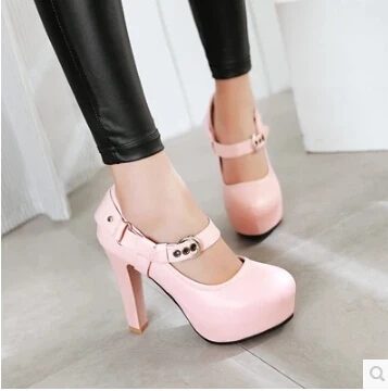 2017 spring new women's shoes word buckle waterproof platform high heels belt buckle thick with round head set foot shoes 
2017 spring new women's shoes word buckle waterproof platform high heels belt buckle thick with round head set foot shoes