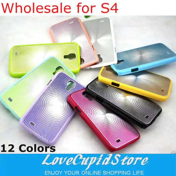 50 pcs free shipping factory wholesale shining case for s4