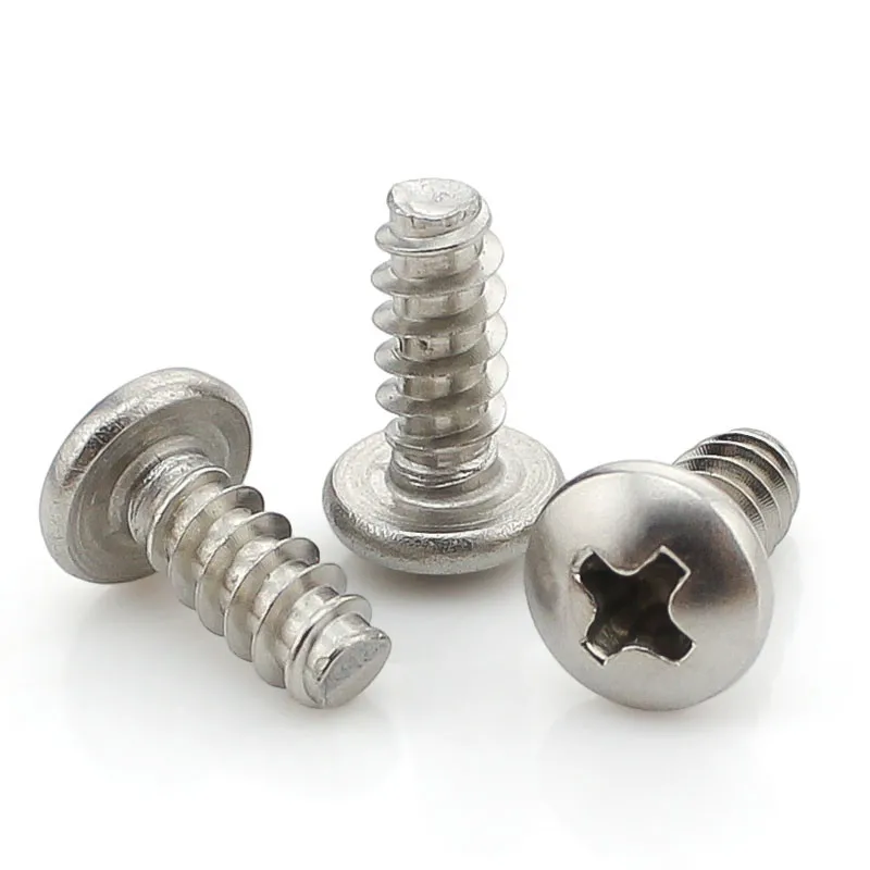 M2.9(M3)/M3.9(M4) 304 Stainless Steel GB845 Cross Pan Horizontal Tail Self-tapping Screws PB Round Tail Screw
M2.9(M3)/M3.9(M4) 304 Stainless Steel GB845 Cross Pan Horizontal Tail Self-tapping Screws PB Round Tail Screw