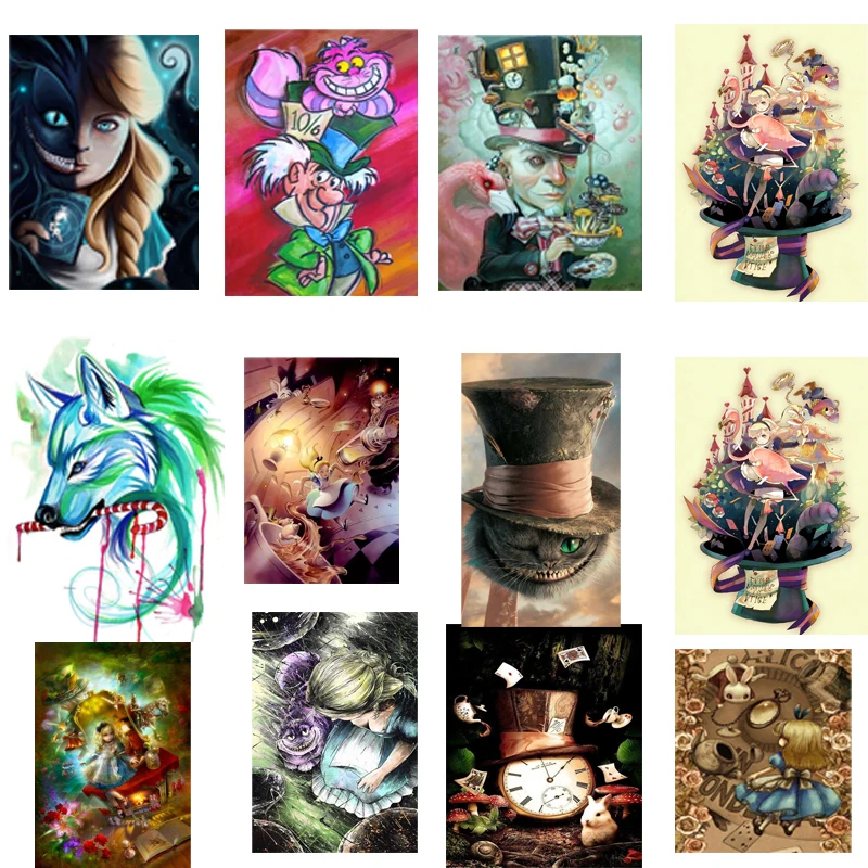 Alice In Wonderland Needlework DIY 5D Diamond Painting Cross Stitch Snow White, Mr. White Rabbit Cheshire Cat Diamond Embroidery
Alice In Wonderland Needlework DIY 5D Diamond Painting Cross Stitch Snow White, Mr. White Rabbit Cheshire Cat Diamond Embroidery