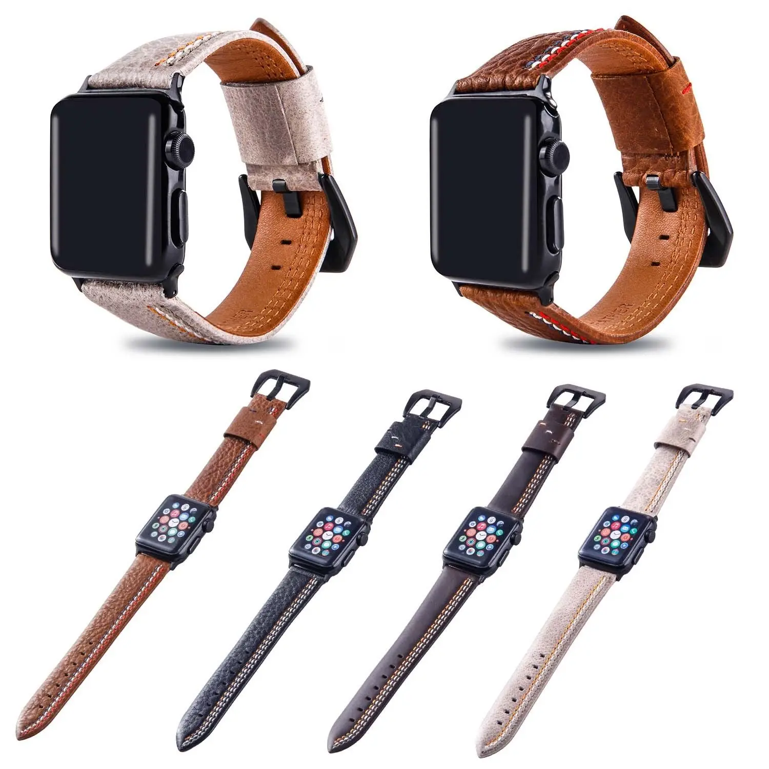 Vintage Soft Calf Band for Apple Watch Series 4 3 2 1 Genuine Leather Strap for iWatch 44mm 42mm 40mm 38mm Classic Wristband
Vintage Soft Calf Band for Apple Watch Series 4 3 2 1 Genuine Leather Strap for iWatch 44mm 42mm 40mm 38mm Classic Wristband