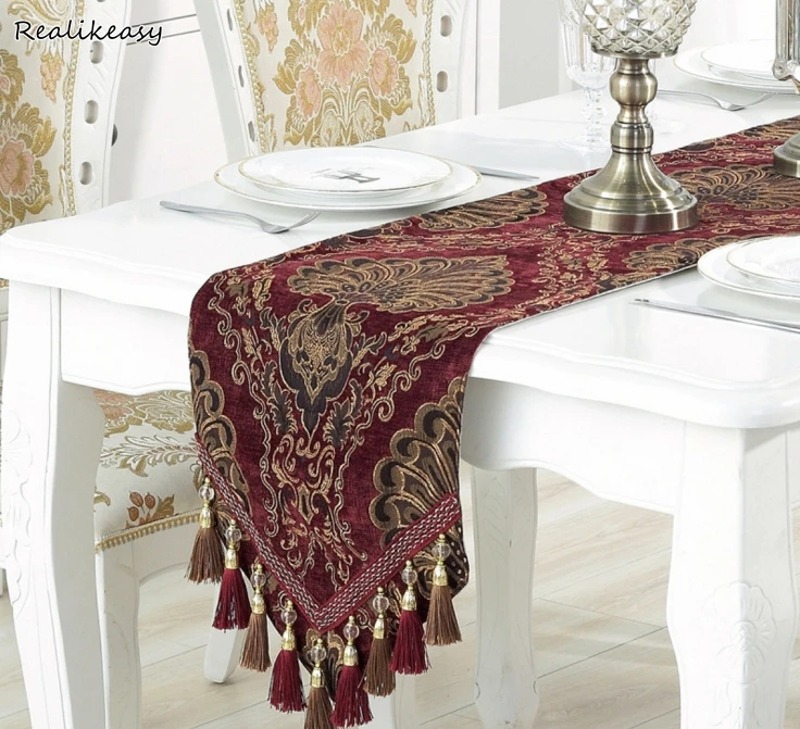 Simple Modern Europe Table Runner Wedding Decoratio Raised Flower Tablecloth Damask Table Runner Dustproof Cloth Cover LFB191
Simple Modern Europe Table Runner Wedding Decoratio Raised Flower Tablecloth Damask Table Runner Dustproof Cloth Cover LFB191