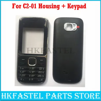 

For Nokia c2-01 New Mobile Phone Housing Cover Case+English / Russian / Arabic / Hebrew Keypad ( Not Middle cover )