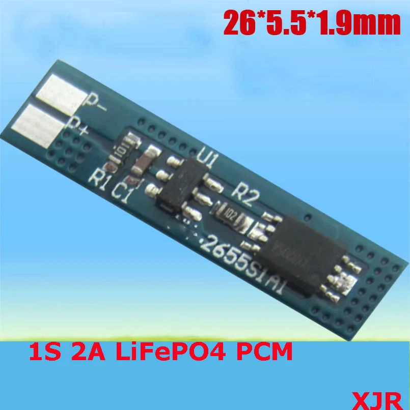 1S 2A 3 6 V LiFePO4 BMS/PCM/PCB Защитная печатная плата для 1 упаковки аккумуляторных батарей