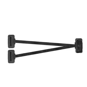 Car diagnostic tool OBDII line OBD2 transfer elbow 90-degree flat extension adapter Male to dual female elbow Extension Cable
Car diagnostic tool OBDII line OBD2 transfer elbow 90-degree flat extension adapter Male to dual female elbow Extension Cable