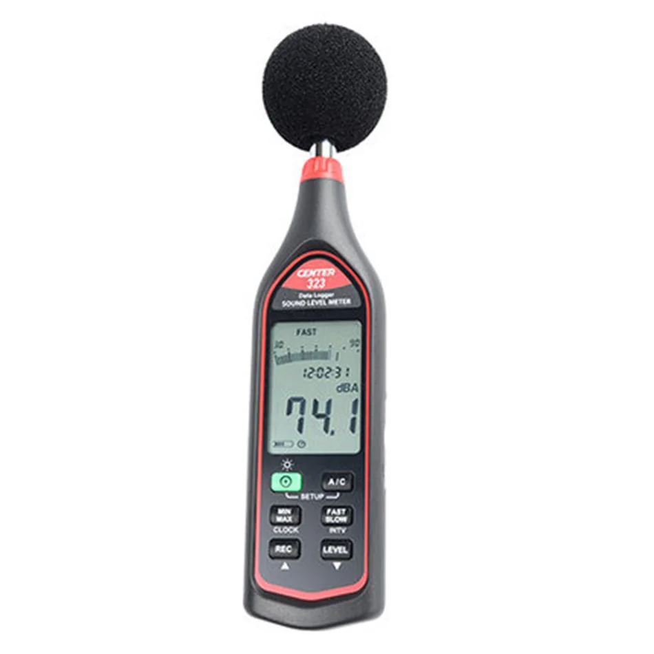 CENTER-323 Portable Digital Sound Level Meter Noise Meter High-precision USB Data Record
CENTER-323 Portable Digital Sound Level Meter Noise Meter High-precision USB Data Record